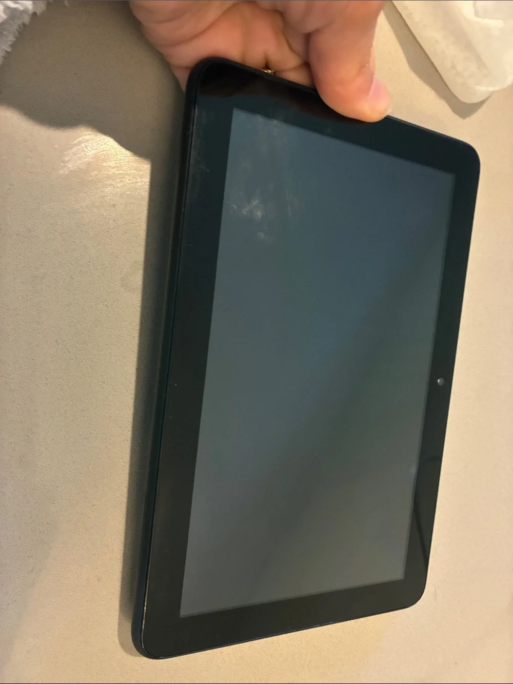 Amazon Kids Tablet and Case in Light Blue with Teal Handle